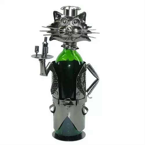 Cat Waiter Bottle Holder